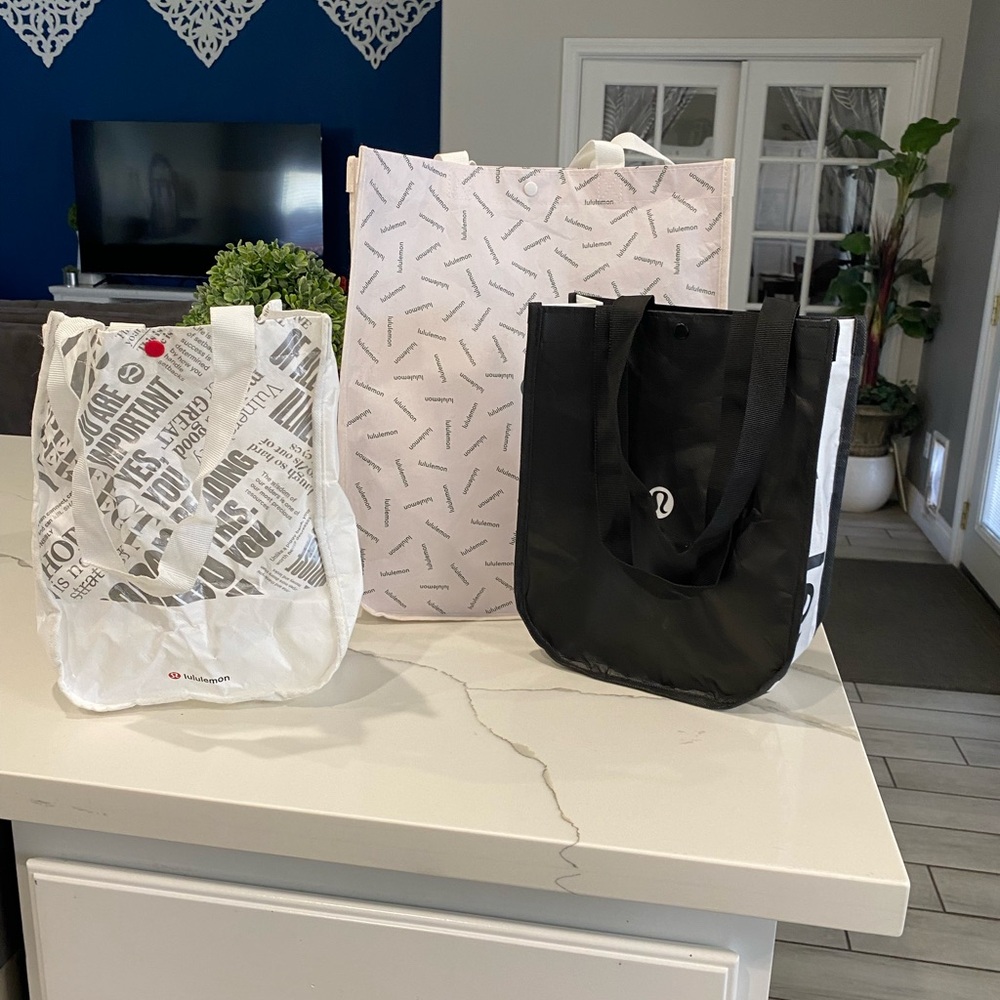 Lululemon Black Tote Bag